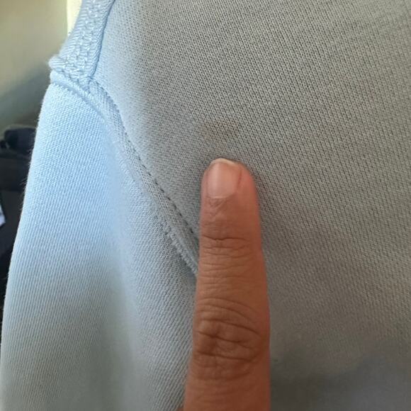 Carhartt Women’s Light Blue Graphic Hoodie | Relaxed Fit | Logo Sleeve - Picture 4 of 13